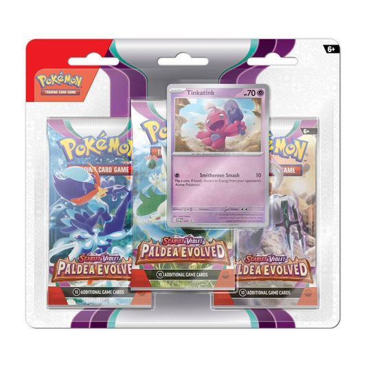 Pokémon TCG Paldea Evolved 3 Booster Packs Blister