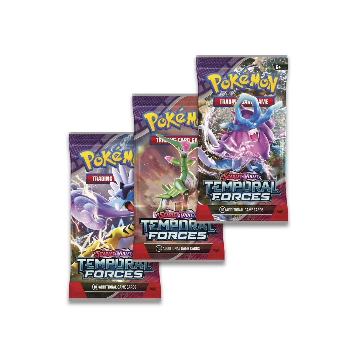 Pokémon TCG Temporal Forces 3 Booster Packs Blister